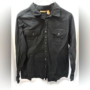 Wrangler Womens Shirt Size XXL Pearl Snap Button Up